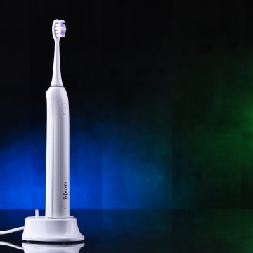 Toothbrush on charging sation